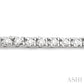1 Ctw Square Shape Round Cut Diamond Tennis Bracelet in 14K White Gold