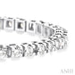 5 Ctw Square Shape Round Cut Diamond Tennis Bracelet in 14K White Gold