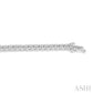 1 Ctw Round Cut Diamond Tennis Tulip Bracelet in 14K White Gold