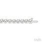 7 Ctw Round Cut Diamond 3-Prong Tennis Bracelet in 14K White Gold