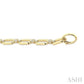 1 1/10 Ctw Round Cut Diamond Paperclip Link Aeris Gold Fashion Bracelet in 14K Yellow Gold