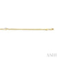 1/4 Ctw Emerald Cut Diamond Curb Link Bracelet in 14K Yellow Gold