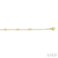 1/4 Ctw Petite Baguette Diamond Station Bracelet in 10K Yellow Gold