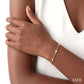 3 MM Round Shape Cultured Pearl and 1/20 Ctw Round Cut Diamond Fashion Station Bracelet in 14K Yellow Gold