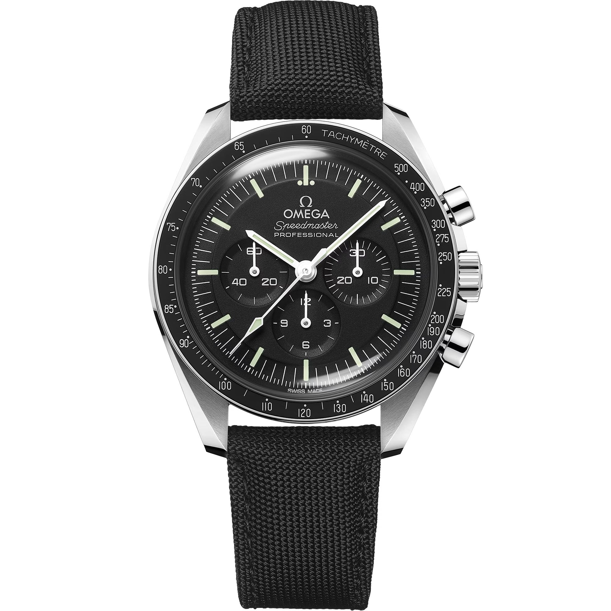 Omega Speedmaster Moonwatch Professional 42 mm — Steel on Coated Nylon Fabric Strap