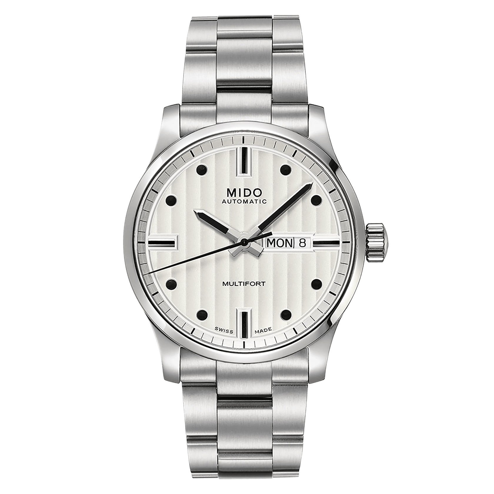 Mido Multifort Gent — Stainless Steel / Silver Dial
