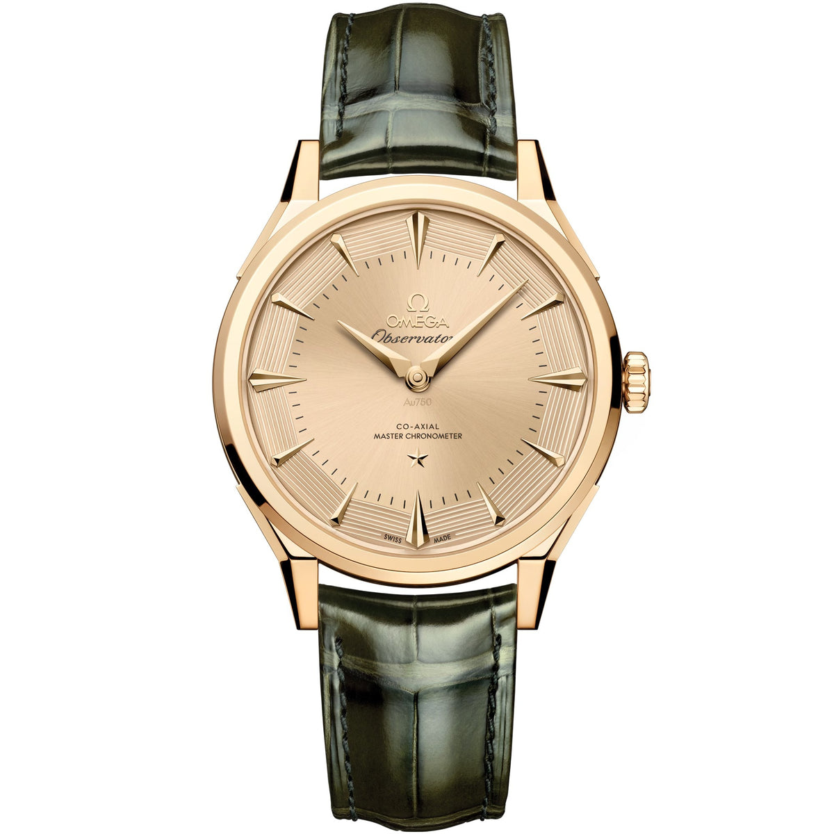 Omega Constellation Observatory 39.4 mm — Moonshine™ Gold on Alligator - 140.53.39.21.99.00