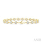 5 Ctw Bezel Set Round Cut Diamond Station Bracelet in 14K Yellow Gold
