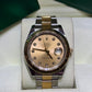 Rolex Datejust II 41mm 116333 Champagne Diamond Dial Two-Tone Box & Papers.