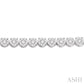 7 Ctw Round Cut Diamond Lovebright Tennis Bracelet in 14K White Gold
