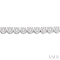 7 Ctw Round Cut Diamond Lovebright Tennis Bracelet in 14K White Gold