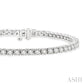 5 Ctw Round Cut Diamond Tennis Bracelet in 14K White Gold