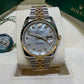 Rolex Datejust 18k/ss Jubilee factory Mother of pearl diamond dial  116233
