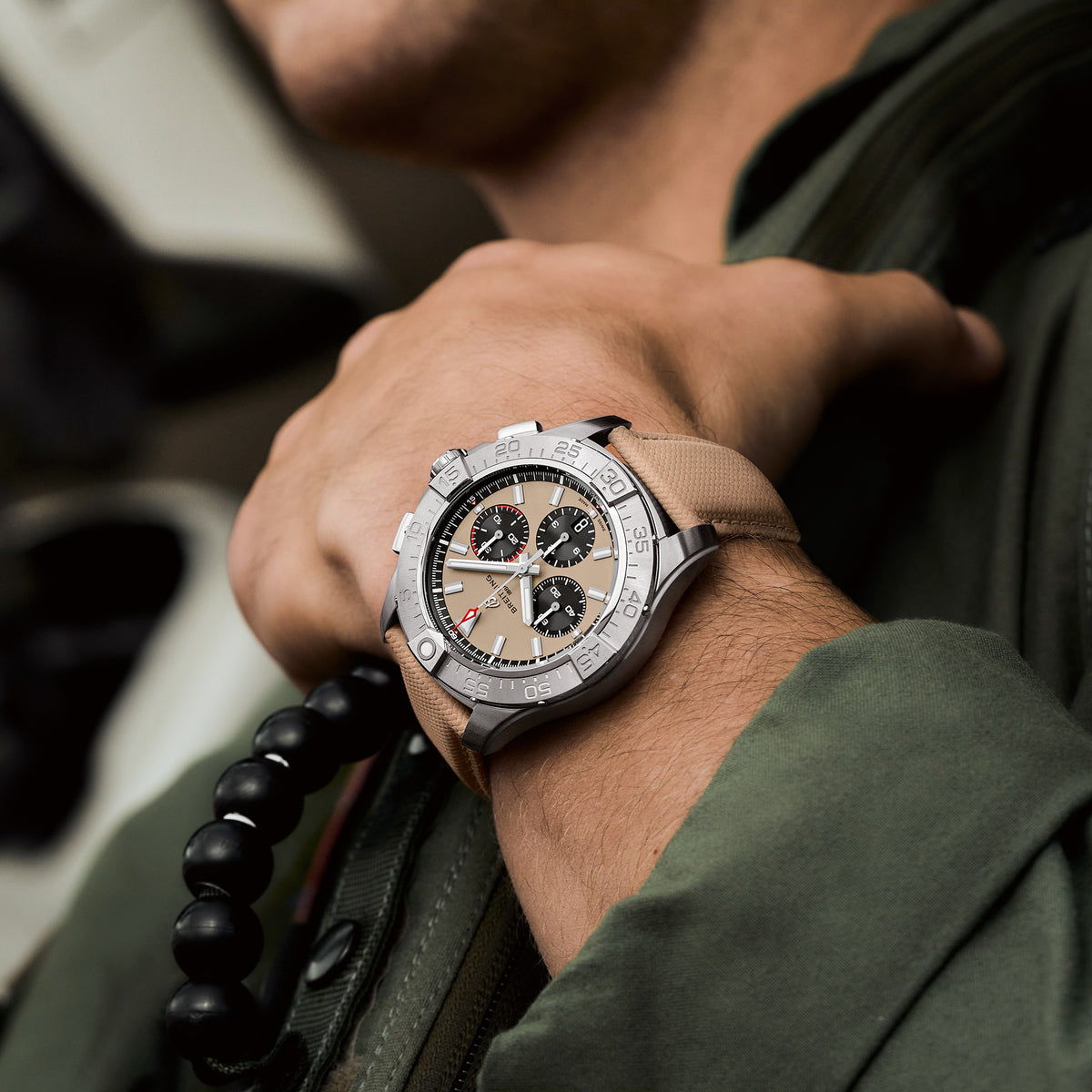 Breitling Avenger B01 Chronograph 44 — Beige Dial