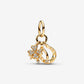 Lucky Clover, Wishbone & Horseshoe Dangle Charm