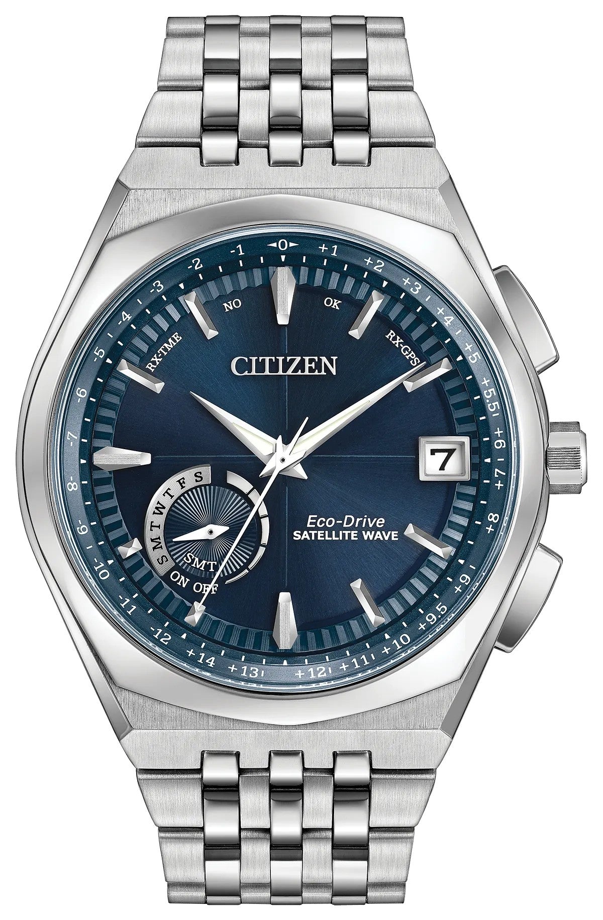 Citizen Satellite Wave World Time GPS - Men's Silver CC3020-57 Watch CC302057L