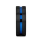 WESTLEY Flat Brushed Finish Black Ceramic Men’s Wedding Ring with Blue Grooved Center - 8mm