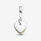 Lab-grown Diamond Engravable Mom Double Dangle Charm