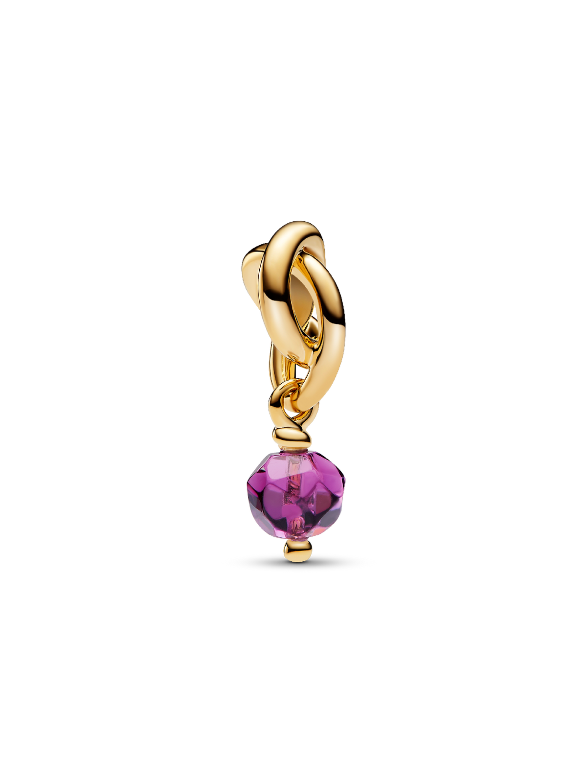 Pandora Faceted Purple Eternity Circle Dangle Charm
