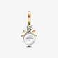 Engravable North Star Lab-grown Diamond Dangle Charm