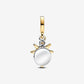 Engravable North Star Lab-grown Diamond Dangle Charm