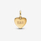 Engravable Love Heart Dangle Charm