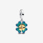 Four Leaf Clover Lab-Grown Diamond Dangle Charm