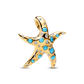 Pandora FINAL SALE - Sparkling Blue Starfish Dangle Charm