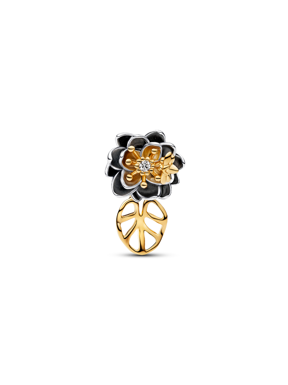 Pandora Disney Princess Tiana Water Lily Lab-grown Diamond Charm