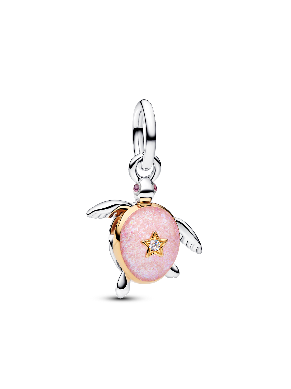 Pandora 2026 Pink Sea Turtle Lab-grown Diamond Dangle Charm