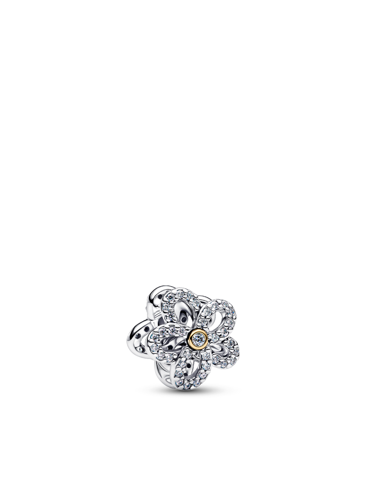 Pandora Pavé Flower Openwork Charm