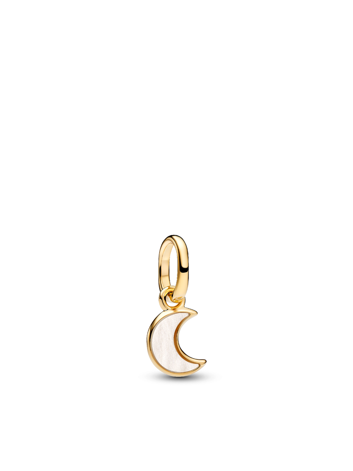 Pandora White Crescent Moon Mini Dangle Charm