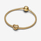 Beaded Open Heart Charm