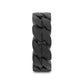 SENTINEL Black Titanium Ring with Chain-Link Pattern - 8mm