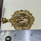 10k yellow gold Jesus pendant