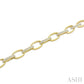 3 Ctw Open Window Oval Link Round Cut Diamond Aeris Gold Bold Bracelet in 14K Yellow Gold