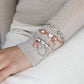 Pavé Heart Padlocks Dangle Charm