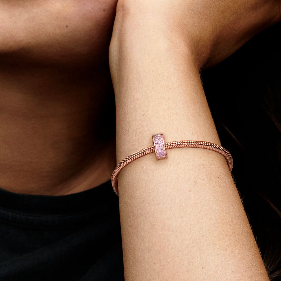 Pink Pavé Clip Charm
