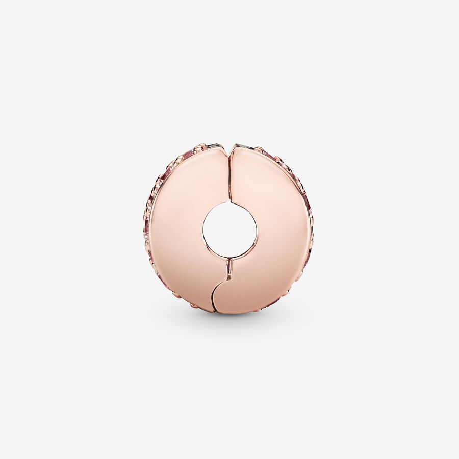 Pink Pavé Clip Charm