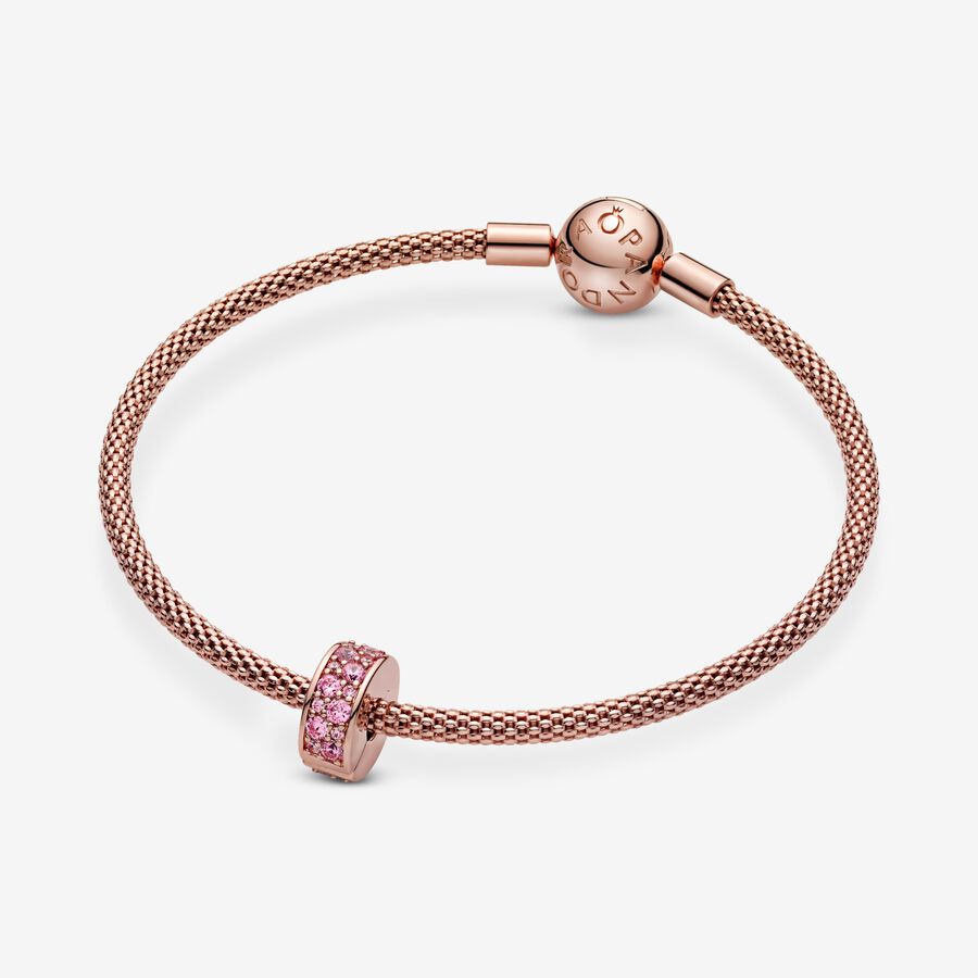 Pink Pavé Clip Charm