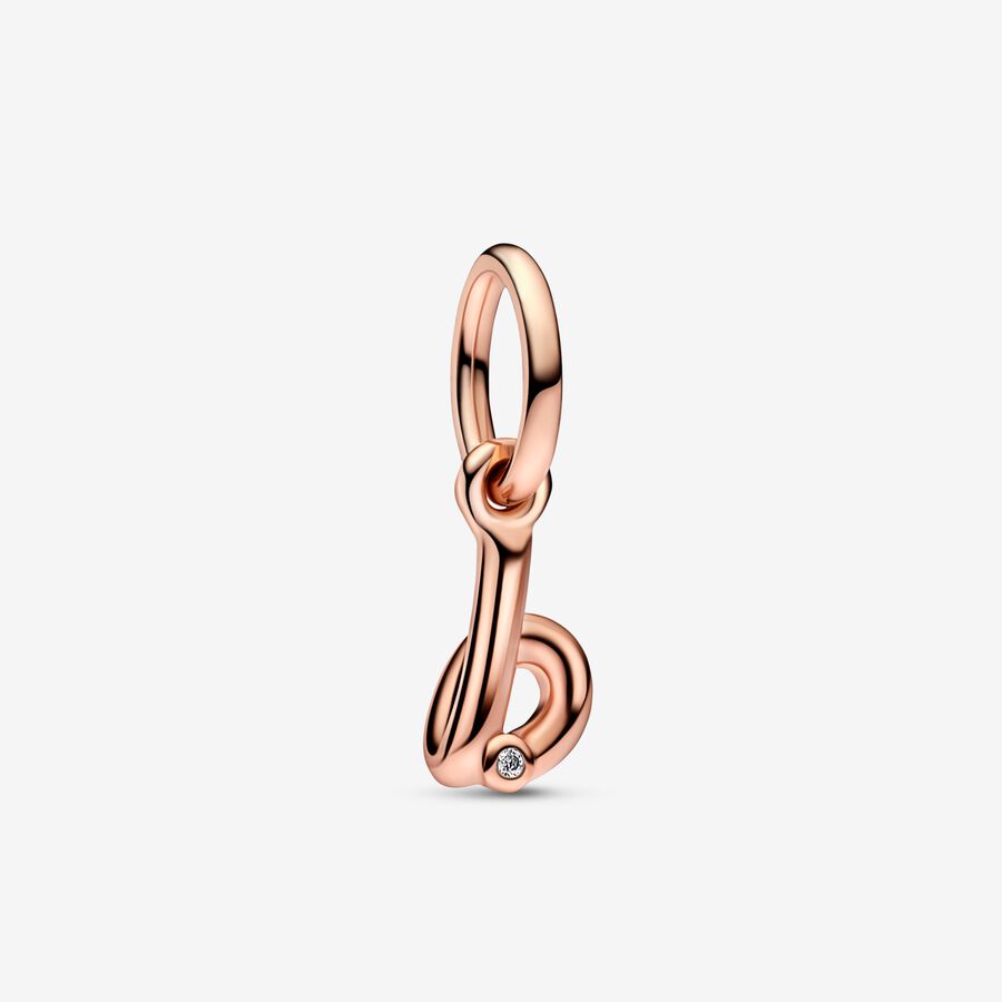 FINAL SALE - Letter B Script Alphabet Dangle Charm