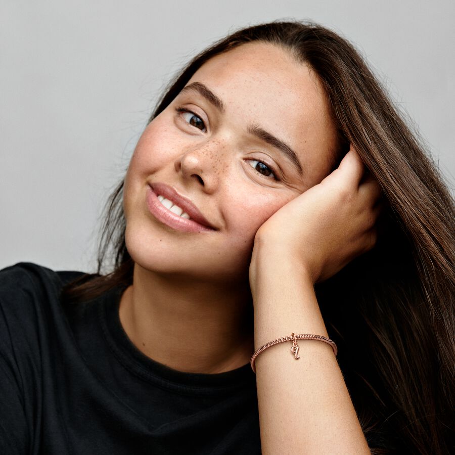 Letter Q Script Alphabet Dangle Charm