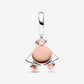 Just Married Wedding Bells Double Dangle