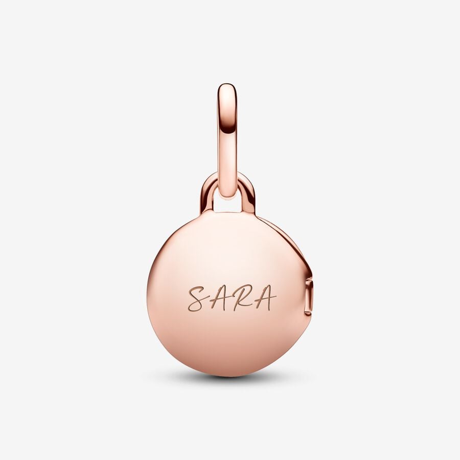 Openable & Engravable Love Locket Dangle Charm