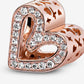 Sparkling Freehand Heart Charm