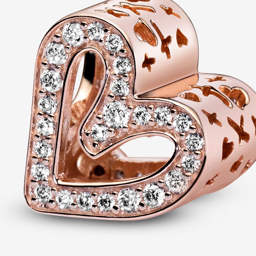 Sparkling Freehand Heart Charm