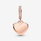 Engravable Heart Tag Dangle Charm