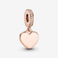Engravable Heart Tag Dangle Charm