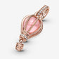 Sparkling Pink Hot Air Balloon Dangle Charm
