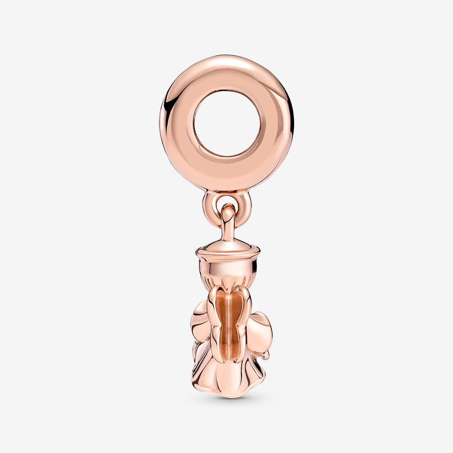 Heart Winged Angel Dangle Charm